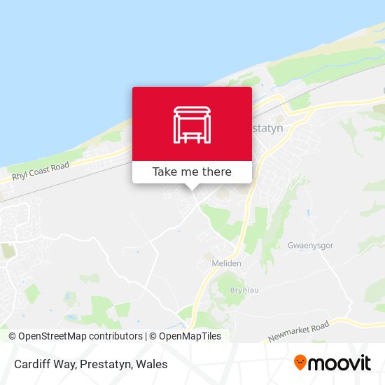 Cardiff Way, Prestatyn map