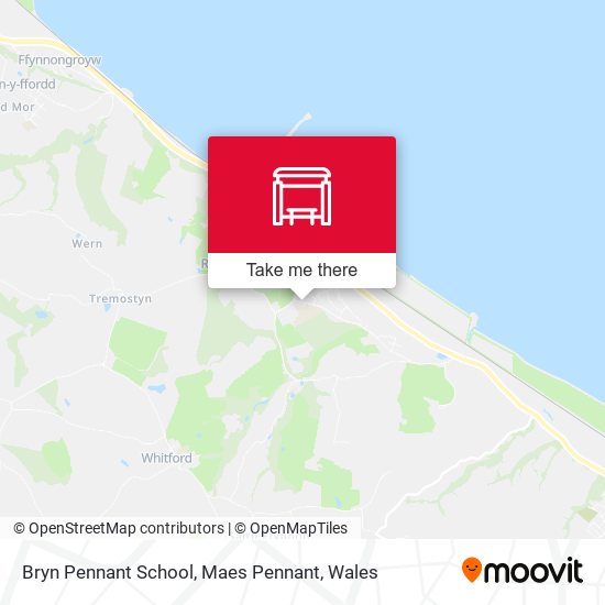 Bryn Pennant School, Maes Pennant map