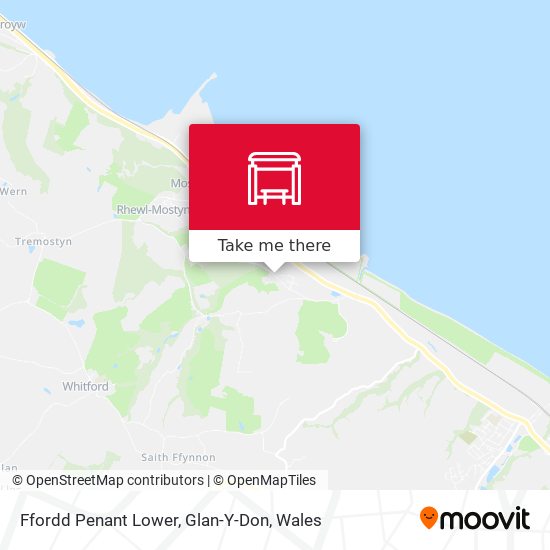 Ffordd Penant Lower, Glan-Y-Don map