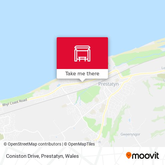 Coniston Drive, Prestatyn map