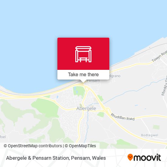 Abergele & Pensarn Station, Pensarn map