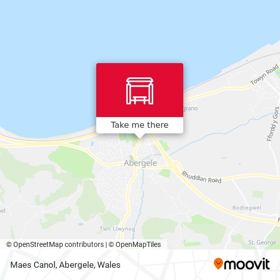 Maes Canol, Abergele map