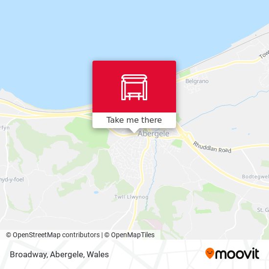 Broadway, Abergele map