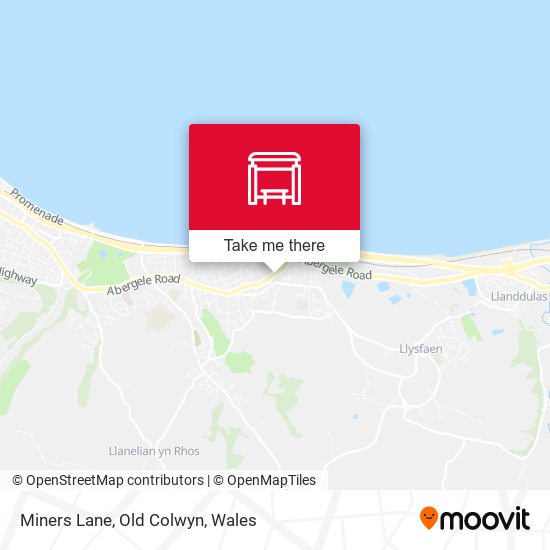 Miners Lane, Old Colwyn map