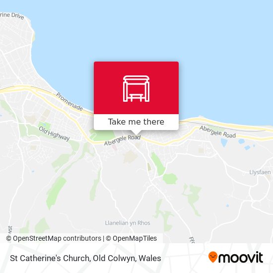St Catherine's Church, Old Colwyn map
