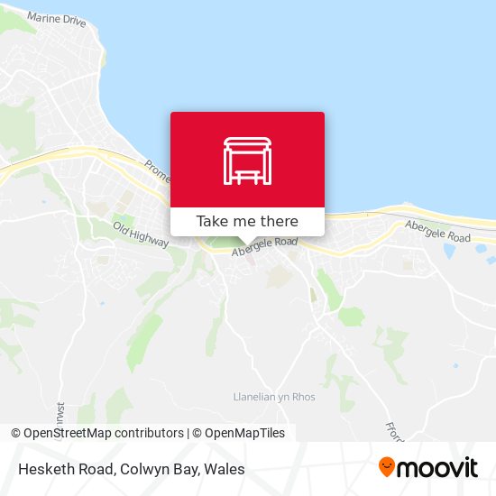 Hesketh Road, Colwyn Bay map