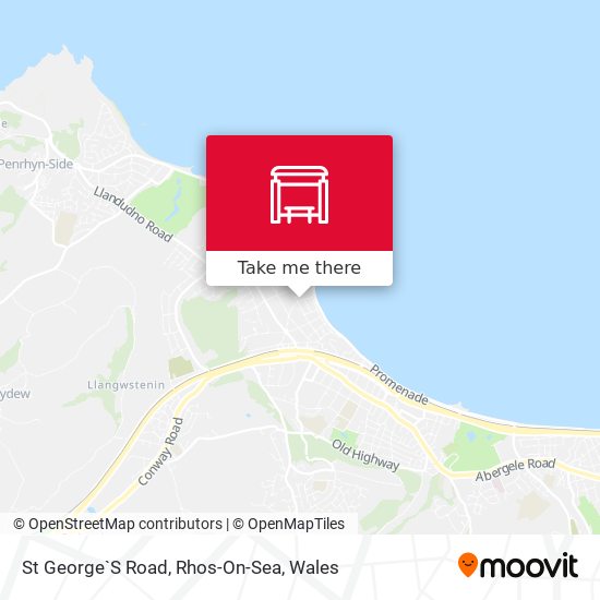 St George`S Road, Rhos-On-Sea map