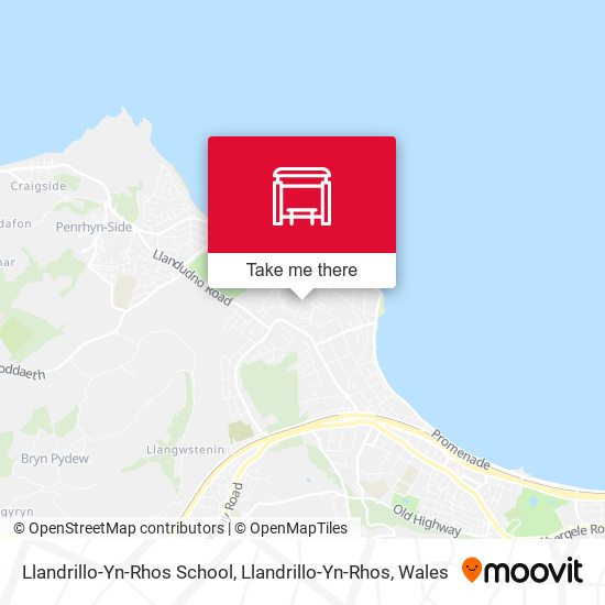 Llandrillo-Yn-Rhos School, Llandrillo-Yn-Rhos map