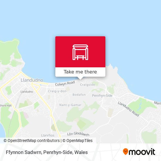 Ffynnon Sadwrn, Penrhyn-Side map