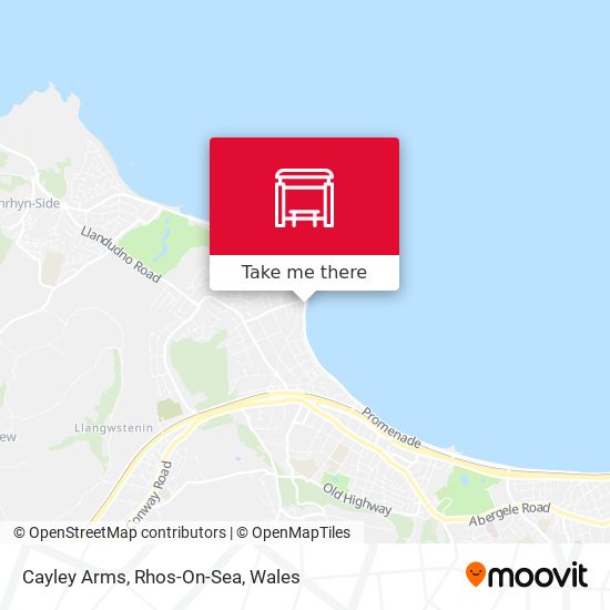 Cayley Arms, Rhos-On-Sea map