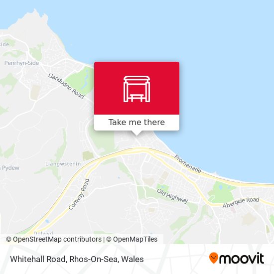 Whitehall Road, Rhos-On-Sea map