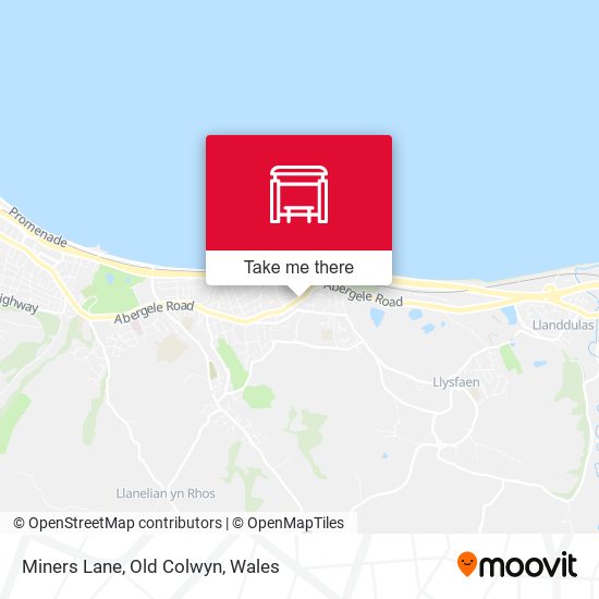 Miners Lane, Old Colwyn map
