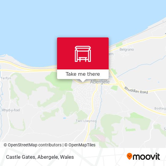 Castle Gates, Abergele map