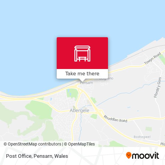 Post Office, Pensarn map