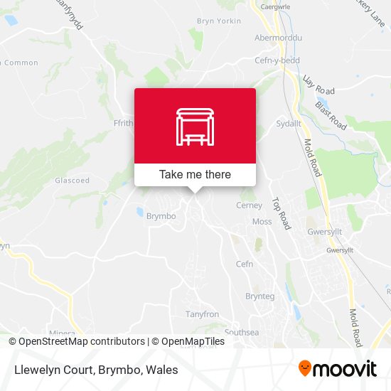 Llewelyn Court, Brymbo map