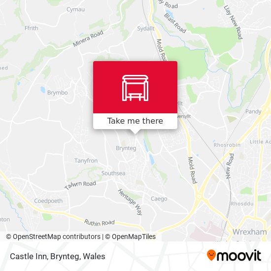Castle Inn, Brynteg map