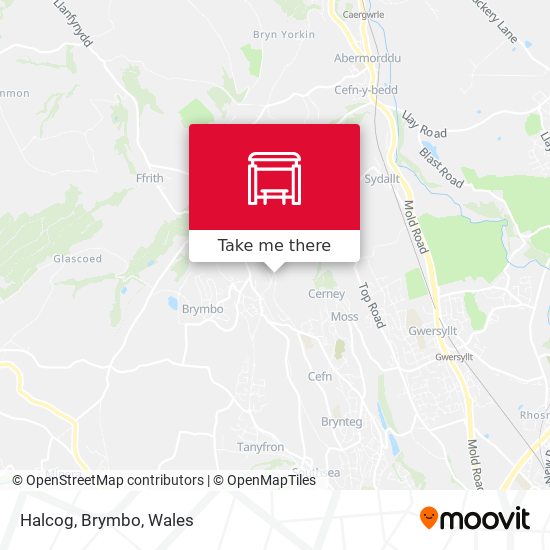 Halcog, Brymbo map