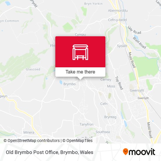 Old Brymbo Post Office, Brymbo map