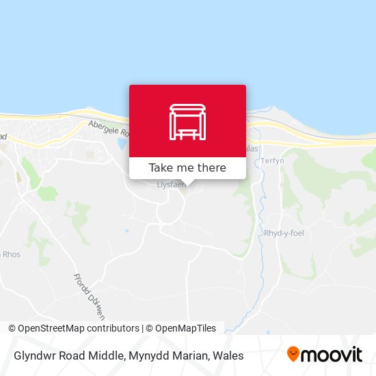 Glyndwr Road Middle, Mynydd Marian map