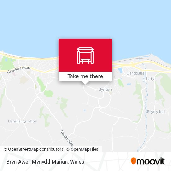 Bryn Awel, Mynydd Marian map