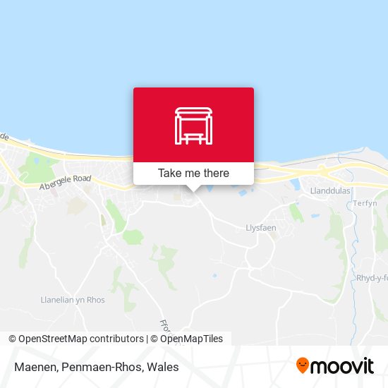 Maenen, Penmaen-Rhos map