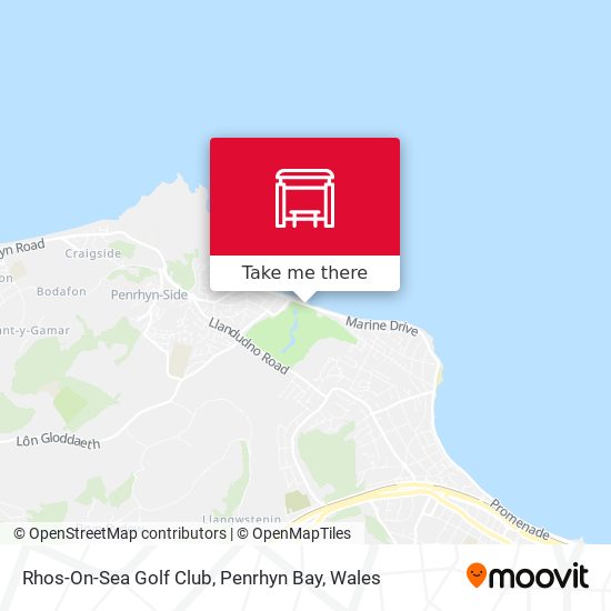 Rhos-On-Sea Golf Club, Penrhyn Bay map