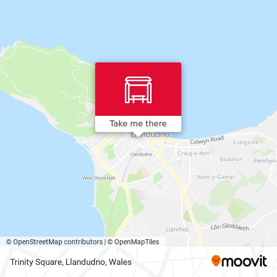 Trinity Square, Llandudno map