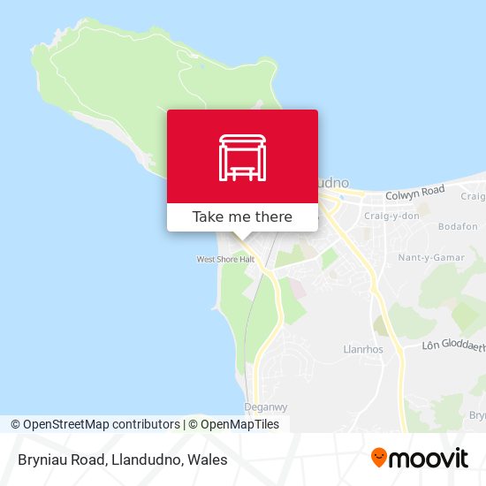 Bryniau Road, Llandudno map
