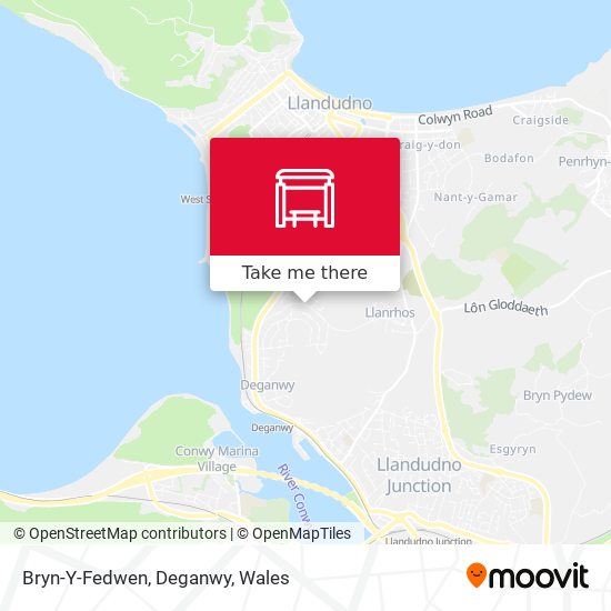 Bryn-Y-Fedwen, Deganwy map