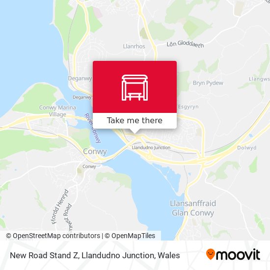 New Road Stand Z, Llandudno Junction map