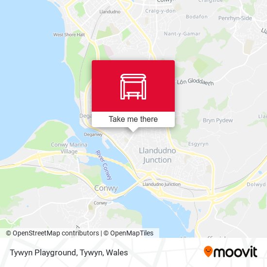 Tywyn Playground, Tywyn map