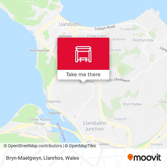 Bryn-Maelgwyn, Llanrhos map