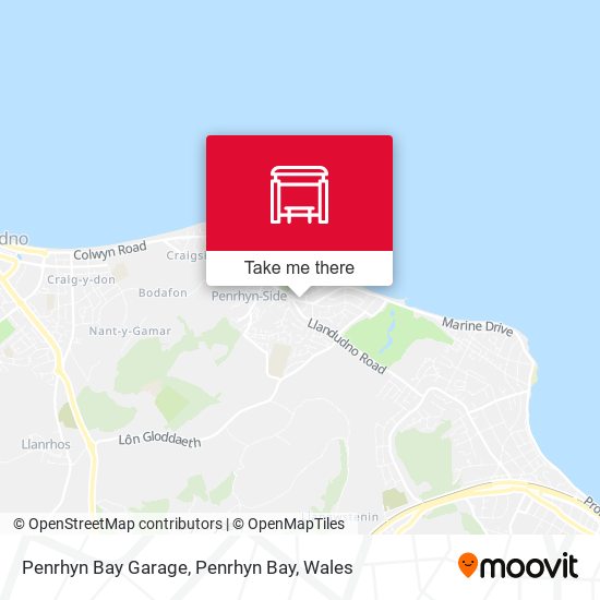 Penrhyn Bay Garage, Penrhyn Bay map