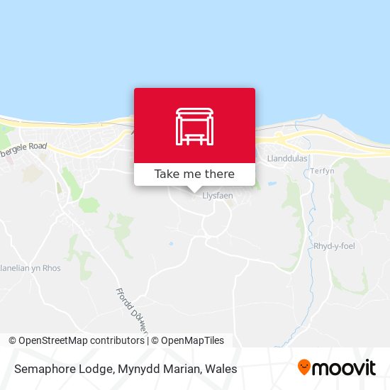 Semaphore Lodge, Mynydd Marian map