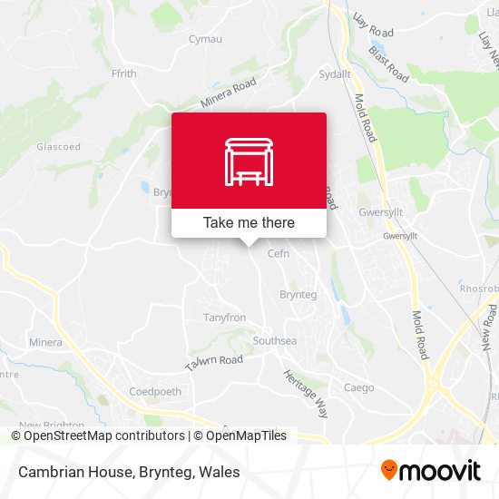 Cambrian House, Brynteg map