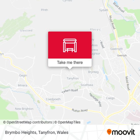 Brymbo Heights, Tanyfron map