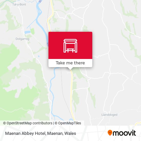 Maenan Abbey Hotel, Maenan map