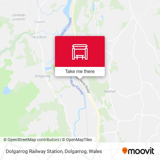 Dolgarrog Railway Station, Dolgarrog map