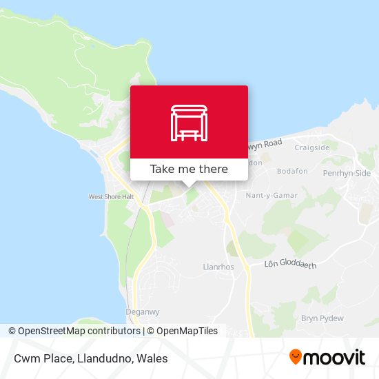 Cwm Place, Llandudno map