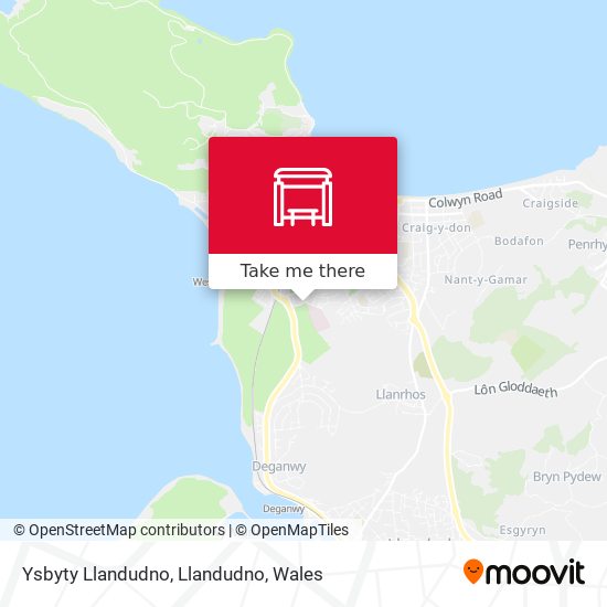Ysbyty Llandudno, Llandudno map
