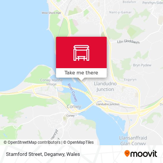 Stamford Street, Deganwy map