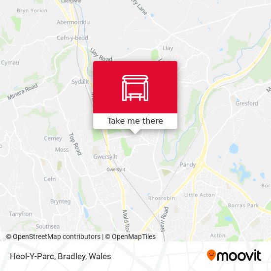 Heol-Y-Parc, Bradley map
