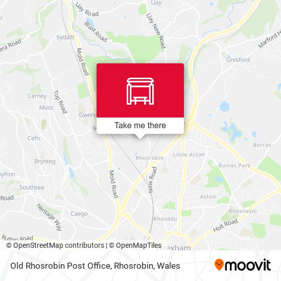 Old Rhosrobin Post Office, Rhosrobin map