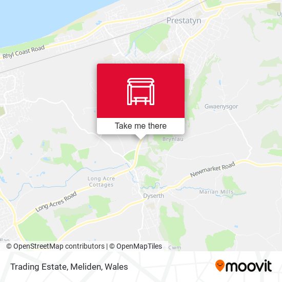Trading Estate, Meliden map