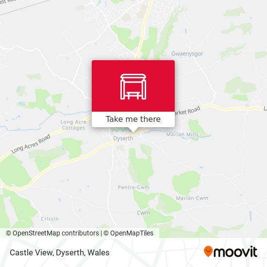 Castle View, Dyserth map
