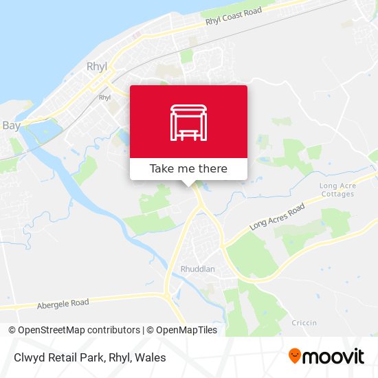 Clwyd Retail Park, Rhyl map