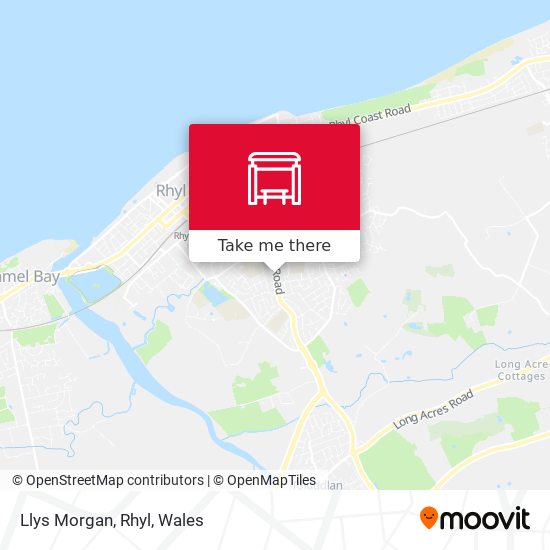 Llys Morgan, Rhyl map