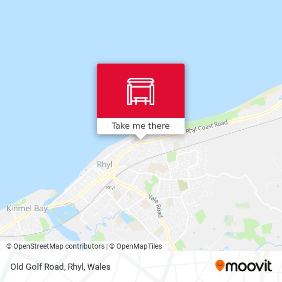 Old Golf Road, Rhyl map