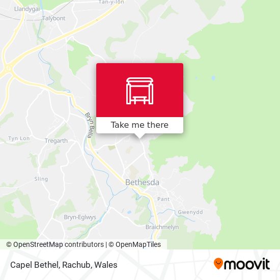 Capel Bethel, Rachub map