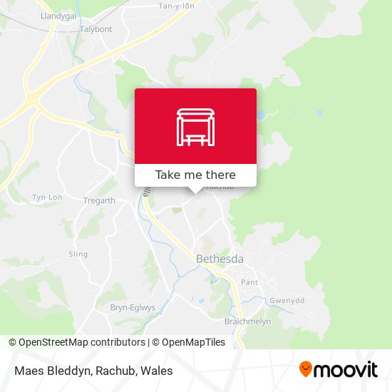 Maes Bleddyn, Rachub map